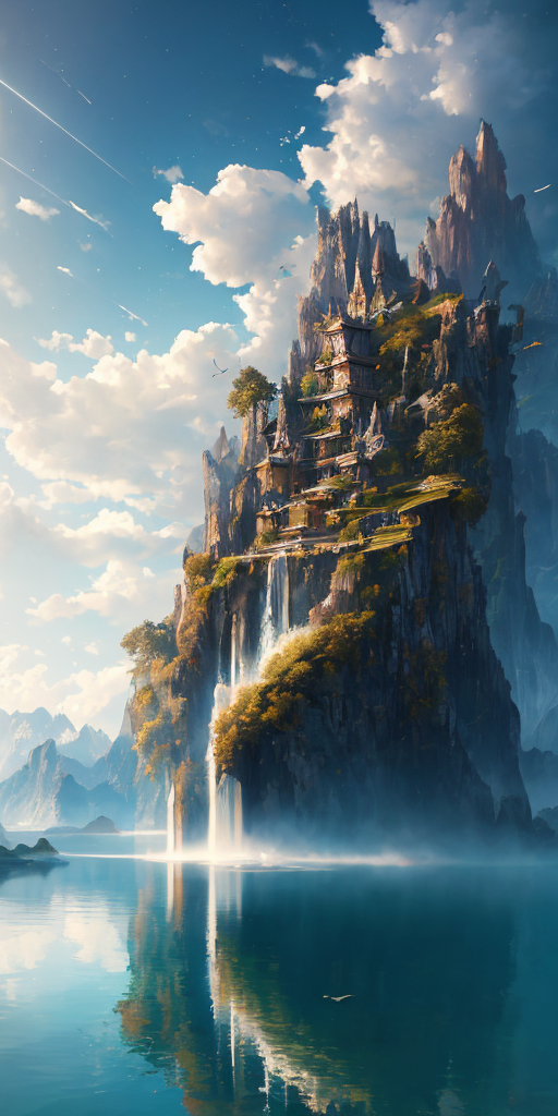 masterpiece, best quality, high quality, extremely detailed CG unity 8k wallpaper, scenery, outdoors, sky, cloud, day, no ...